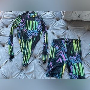 BOSS LAYDEE Two Piece Mesh Bodysuit